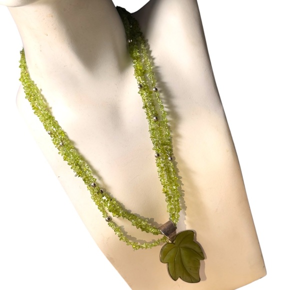 Stunnimg Jay king DRT jade leaf & peridot statement southwestern necklace - Picture 7 of 11